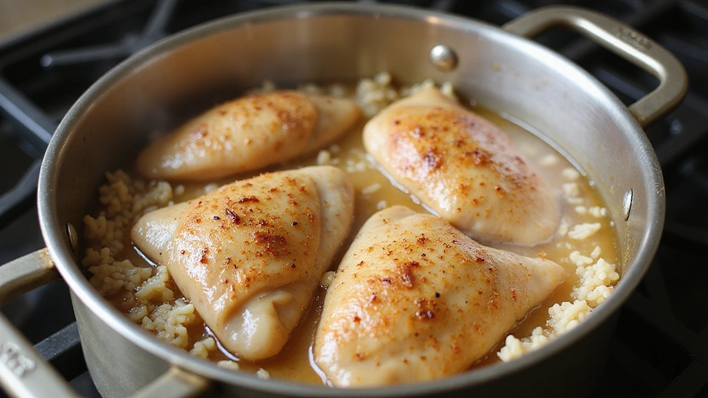 Chicken and Rice Recipes: Comforting One-Pot Chicken and Rice Meals for Easy Dinners - Step 7: Add Broth and Chicken