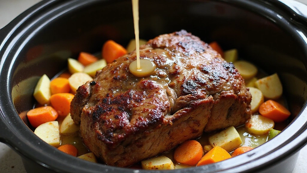 Easy Pot Roast Crock Pot Recipes Ready in the Morning - Step 4: Layer the Ingredients