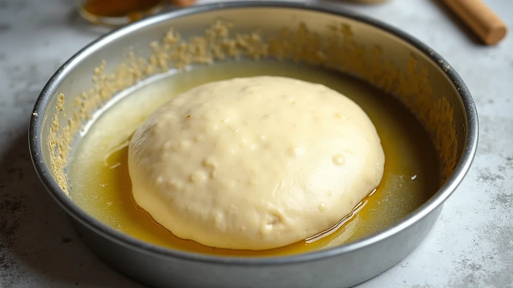 Focaccia Bread Recipe - Homemade Italian Flatbread That's Soft, Fluffy, and Delicious - Step 5: Prepare Baking Pan