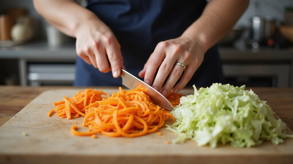 Ground Pork Recipes: Versatile Ground Pork Recipes to Inspire Your Home Cooking. - Step 3: Julienne the Vegetables