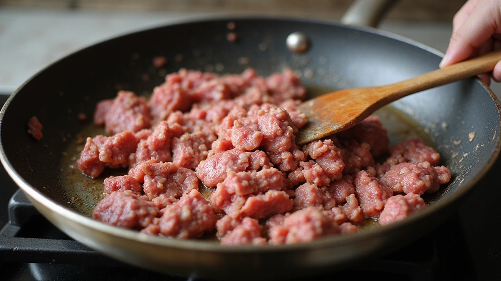 Hamburger Casserole Recipes: Hearty Ground Beef Casseroles for Budget-Friendly Family Meals - Step 2: Brown the Beef