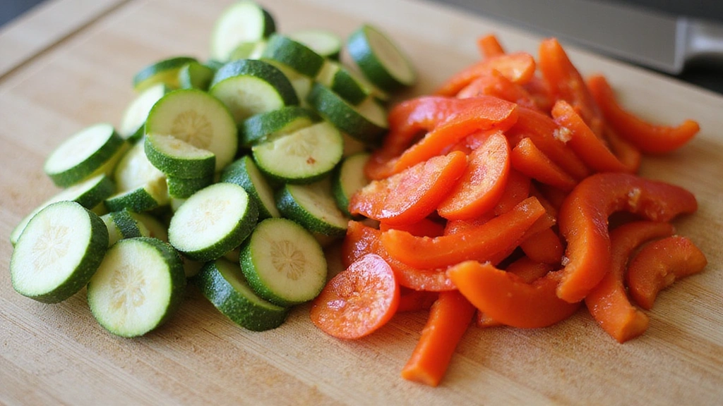 High Protein Low Carb Recipes: Satisfying Meals to Boost Protein Intake and Reduce Carbs - Step 3: Slice Vegetables