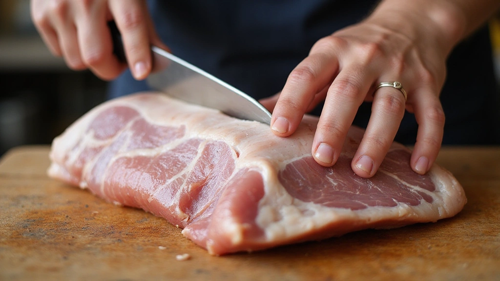 Pork Belly Recipes: Crispy and Savory Pork Belly Recipes for Every Occasion - Step 2: Score the Pork Belly