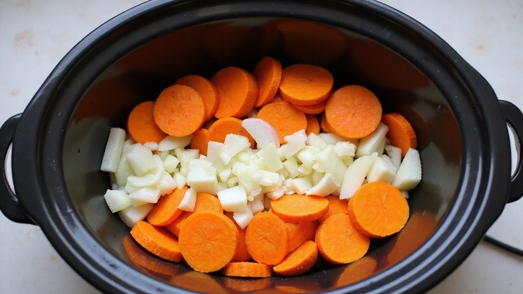 Simple Crockpot Recipes Easy Enough for Beginners - Step 4: Layer the Vegetables