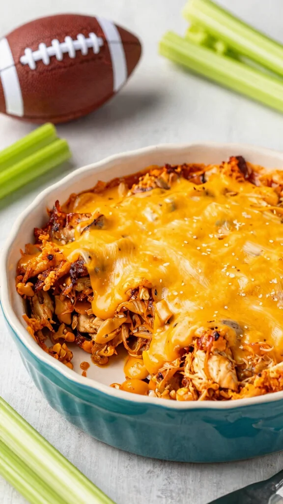 16 Cheesy Chicken Casserole Recipes for Family Dinners - 14. Cheesy Buffalo Chicken Casserole 1