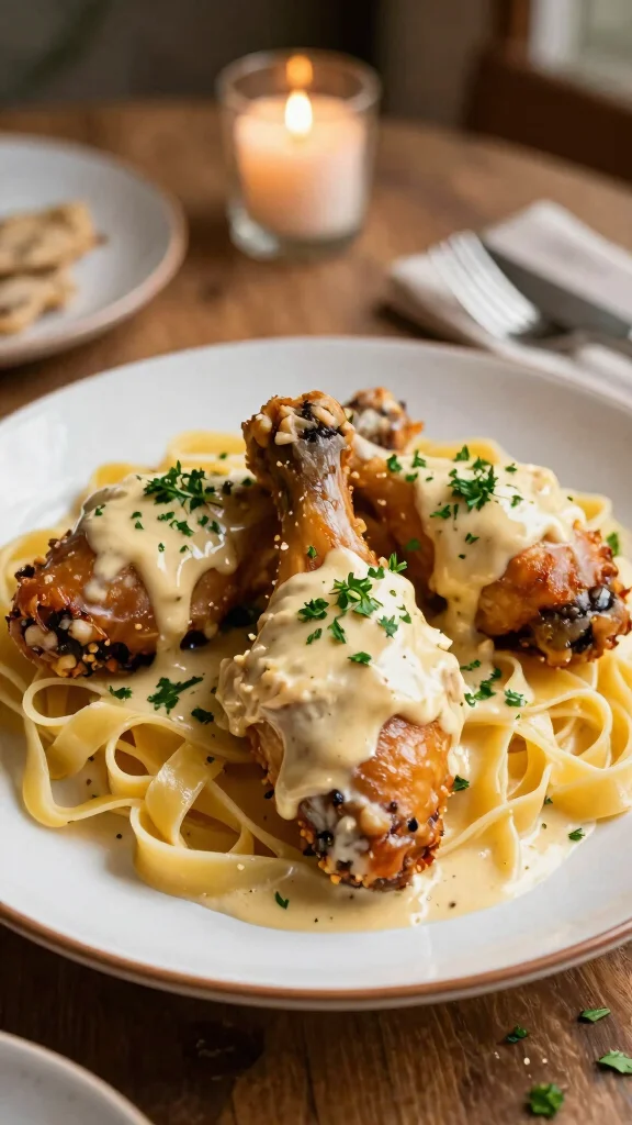 16 Chicken Drumstick Recipes That Are Fall-Off-the-Bone - 6. Creamy Garlic Parmesan Drumsticks 1