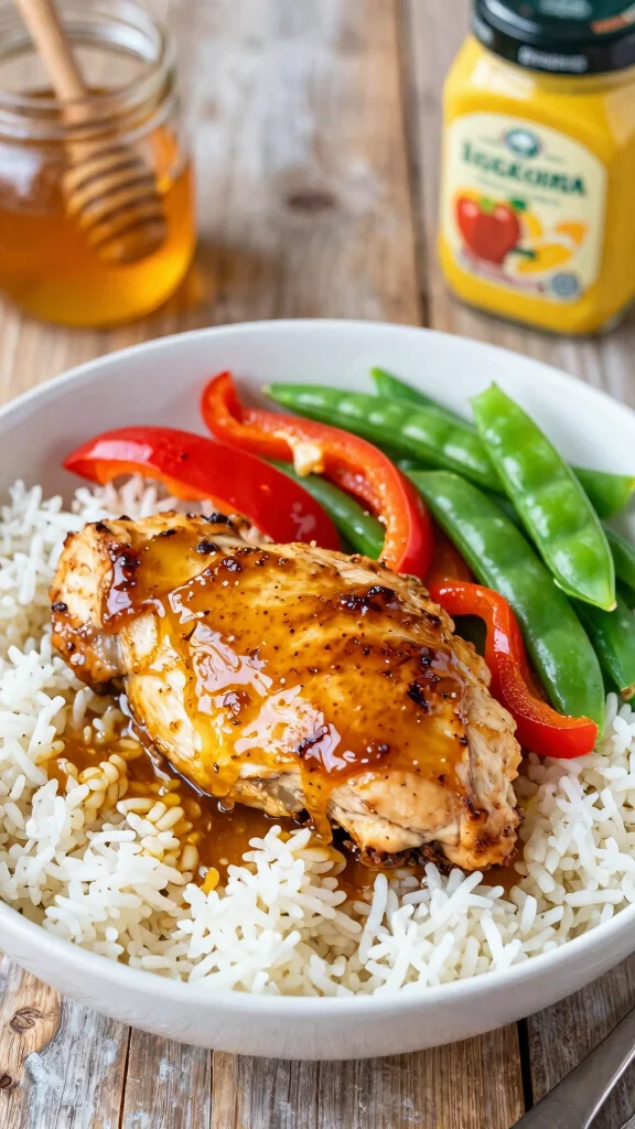 16 Chicken Rice Bowl Recipes for Comfort Meals - 5. Honey Mustard Chicken Rice Bowl 1