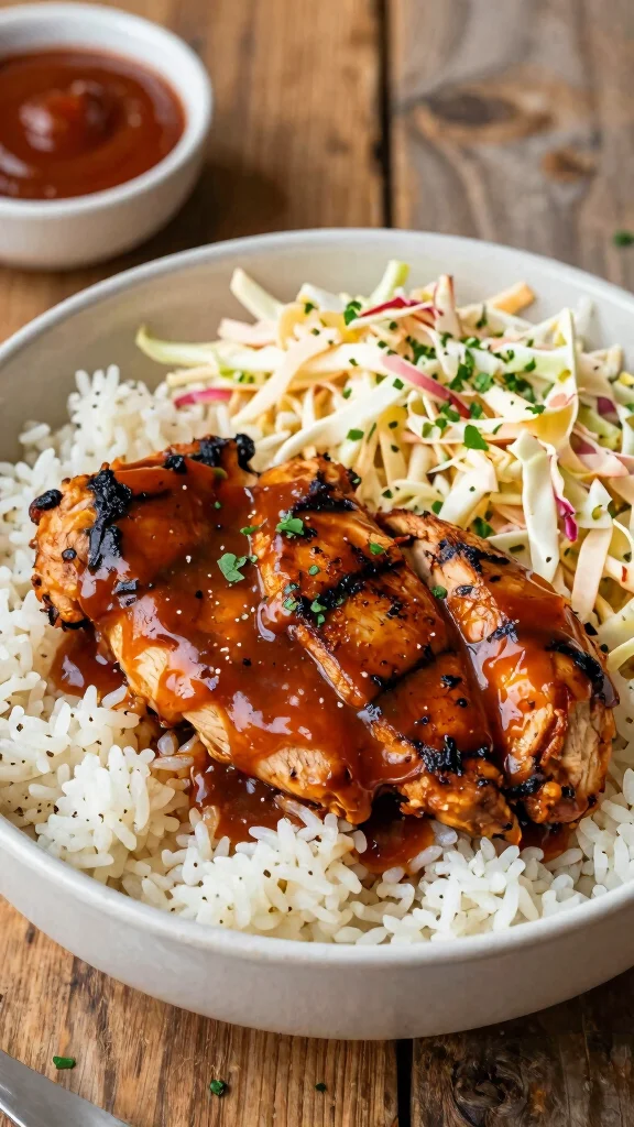 16 Chicken Rice Bowl Recipes for Comfort Meals - 8. BBQ Chicken Rice Bowl 1