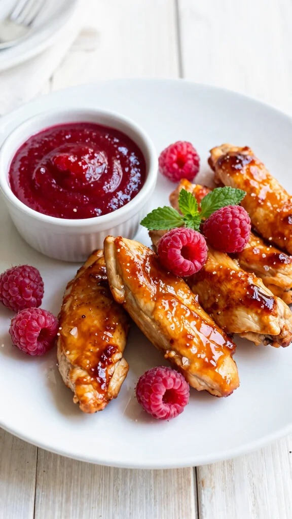 16 Chicken Tenders Recipes That Kids Adore - 16. Raspberry Glazed Chicken Tenders 1
