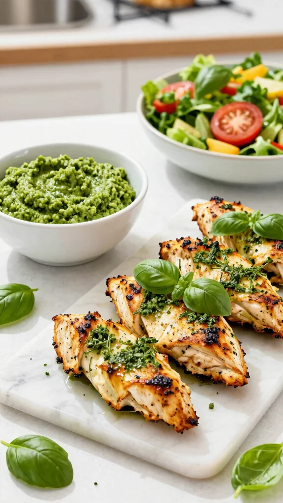 16 Chicken Tenders Recipes That Kids Adore - 9. Pesto Chicken Tenders 1
