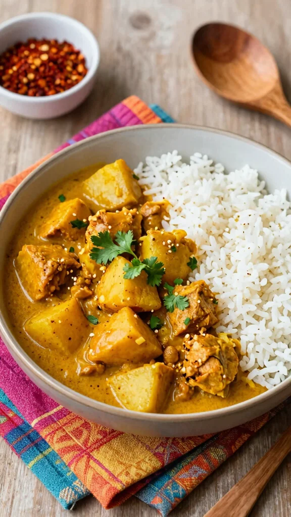 16 Chicken and Potato Recipes for Comfort Food Fans - 14. Chicken and Potato Curry 1