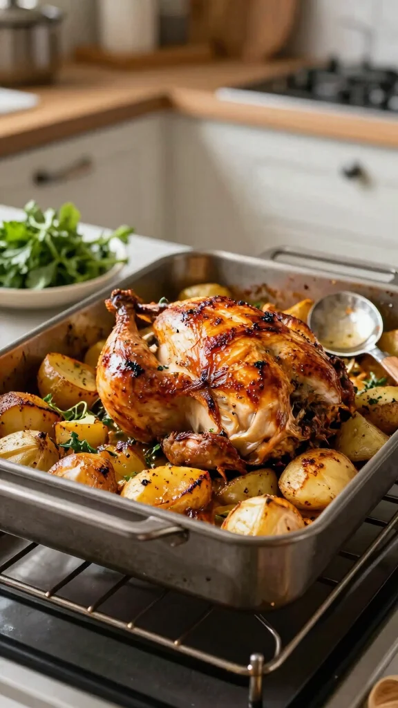 16 Chicken and Potato Recipes for Comfort Food Fans - 15. Dijon Chicken and Potato Roasting Tray 1
