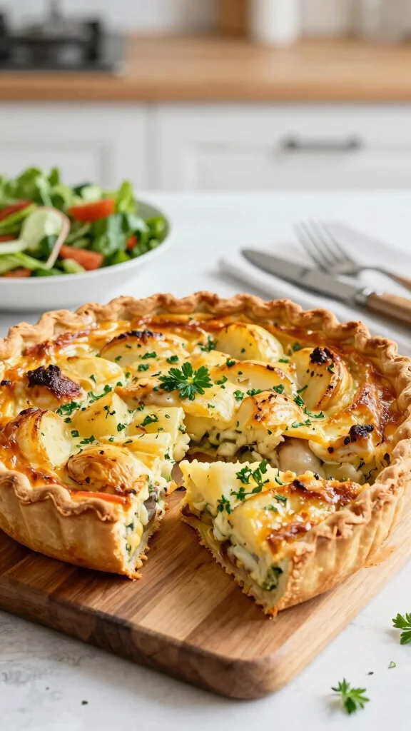 16 Chicken and Potato Recipes for Comfort Food Fans - 16. Chicken and Potato Quiche 1