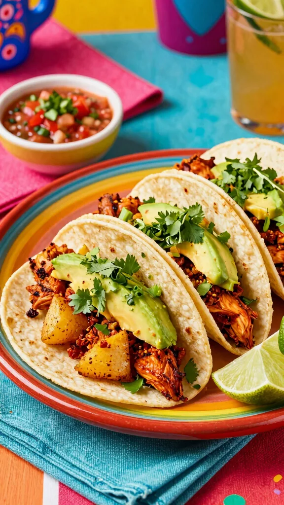 16 Chicken and Potato Recipes for Comfort Food Fans - 5. Spicy Chicken and Potato Tacos 1