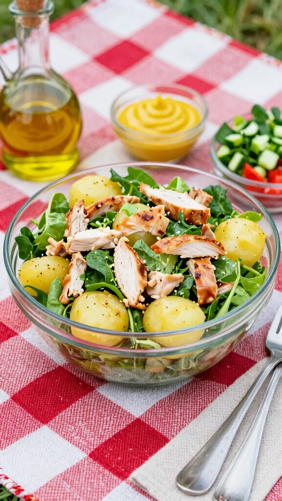 16 Chicken and Potato Recipes for Comfort Food Fans - 9. Chicken and Potato Salad 1