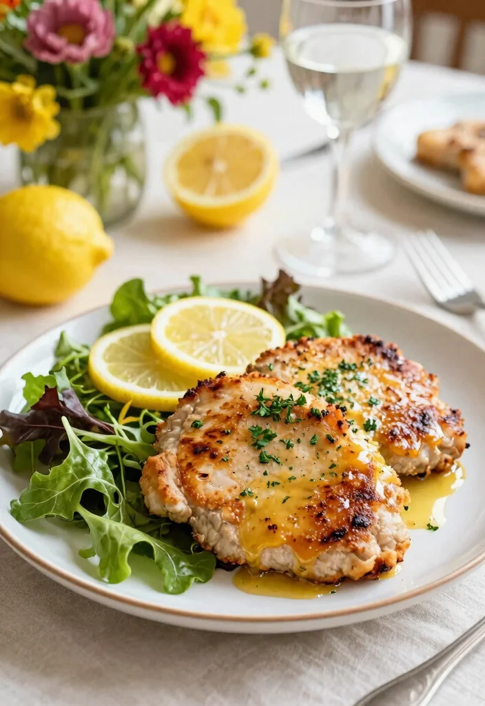 16 Easy Baked Pork Chops Oven Boneless: Weeknight Dinner - 16. Herb and Lemon Butter Pork Chops 1