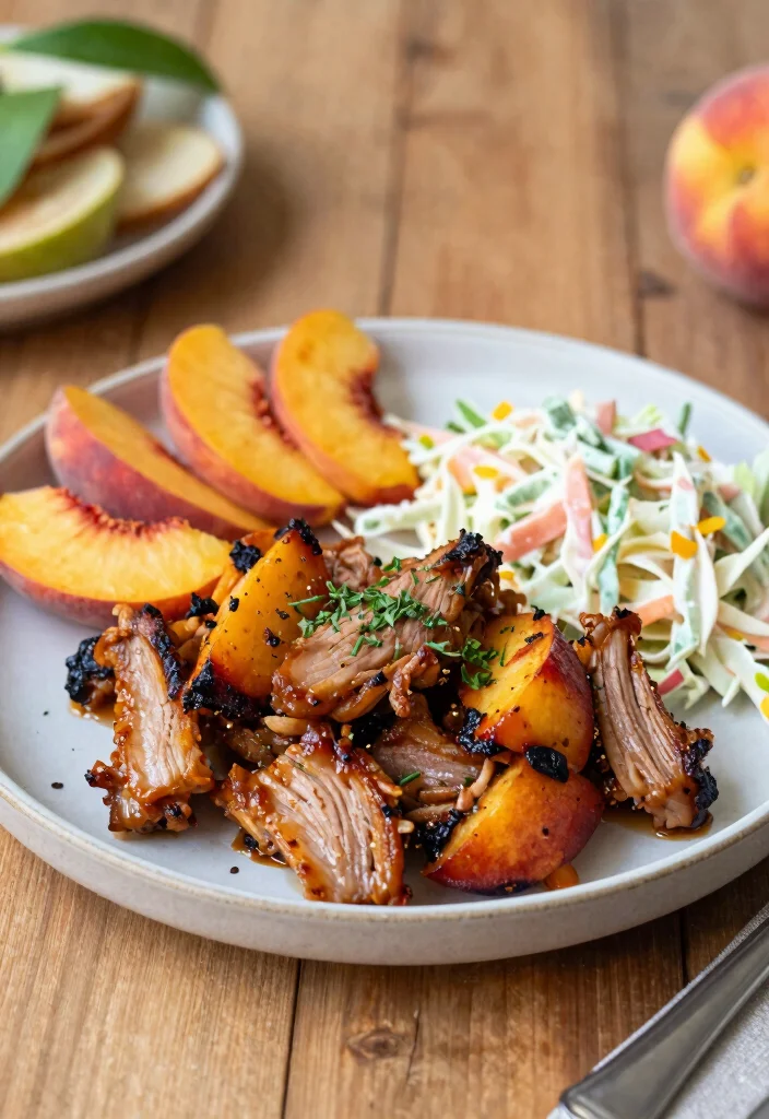 16 Easy Pulled Pork Crock Pot Recipes: Best Slow Cooker Method - 16. BBQ Peach Pulled Pork 1