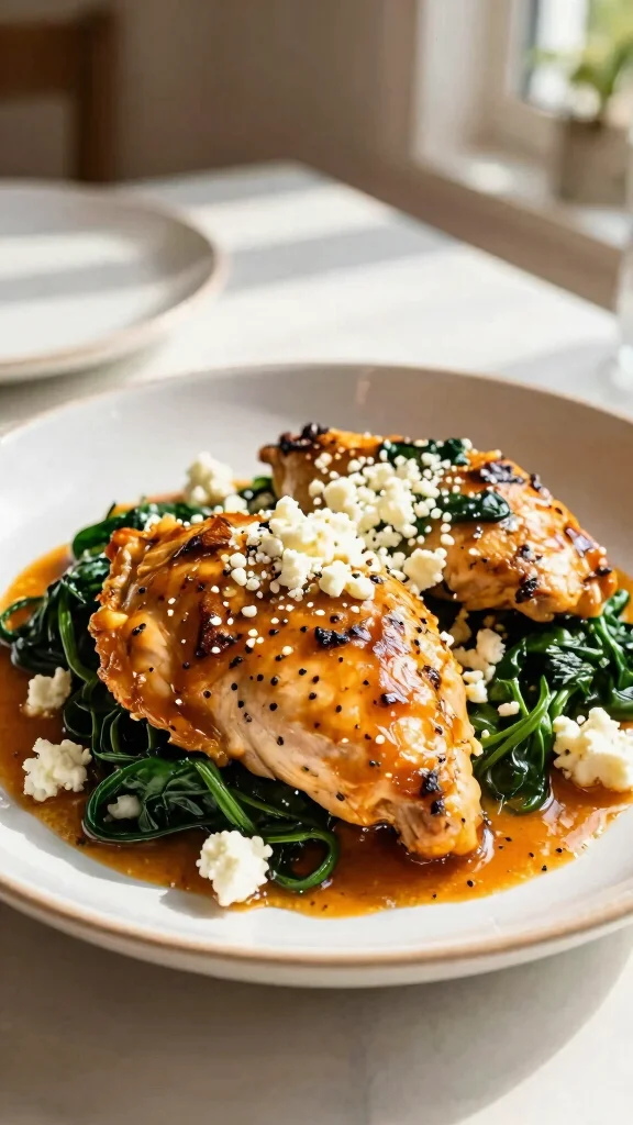 16 Garlic Butter Chicken Recipes That Melt in Your Mouth - 10. Garlic Butter Chicken with Spinach and Feta 1