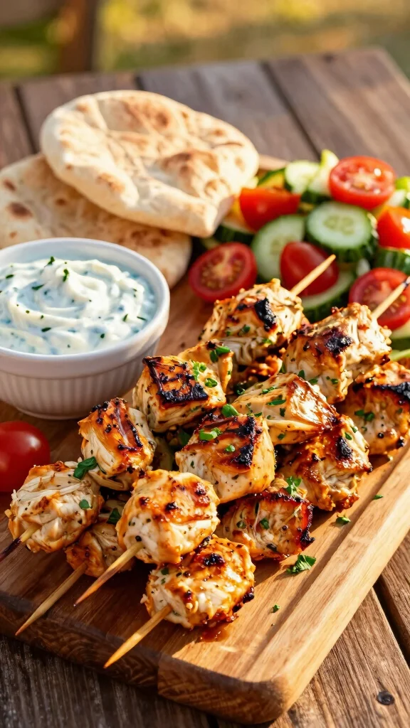 16 Grilled Chicken Recipes for Summer BBQs - 4. Mediterranean Grilled Chicken Skewers 1