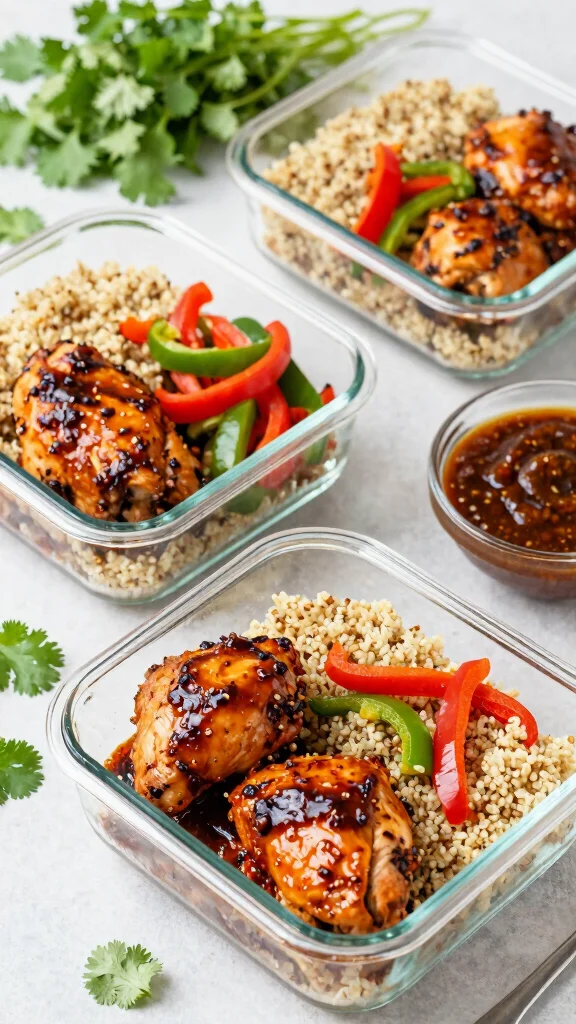 16 Healthy Chicken Meal Prep Ideas for the Week - 2. Spicy Chipotle Chicken Meal Prep 1