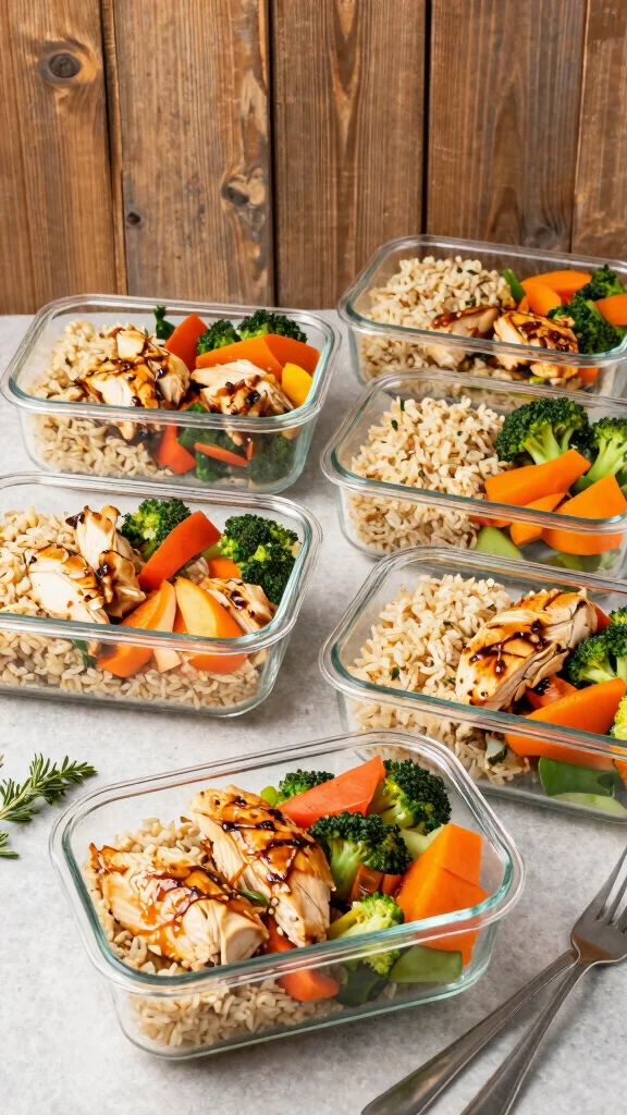 16 Honey Garlic Chicken Recipes Everyone Craves - 3. Honey Garlic Chicken Meal Prep Bowls 1