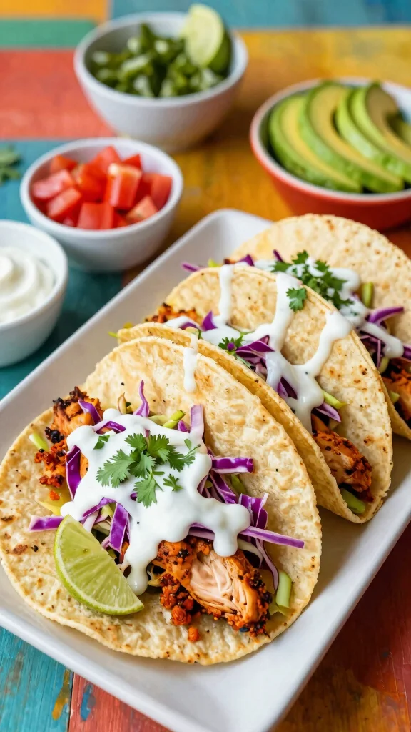 16 Lemon Chicken Recipes Full of Fresh Flavor - 10. Spicy Lemon Chicken Tacos 1