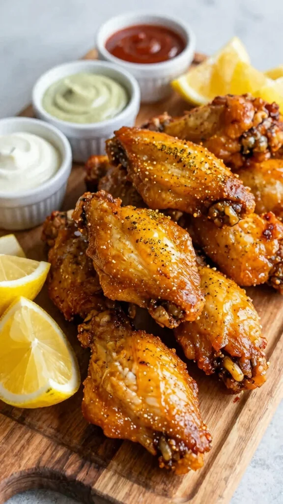 16 Lemon Chicken Recipes Full of Fresh Flavor - 12. Lemon Pepper Chicken Wings 1