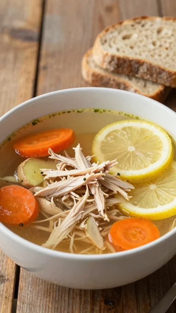 16 Lemon Chicken Recipes Full of Fresh Flavor - 8. Lemon Ginger Chicken Soup 1