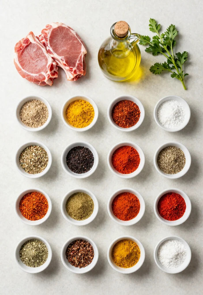 16 Minutes Prep: Pork Chops in Air Fryer Crispy & Tender - Ingredients List 1