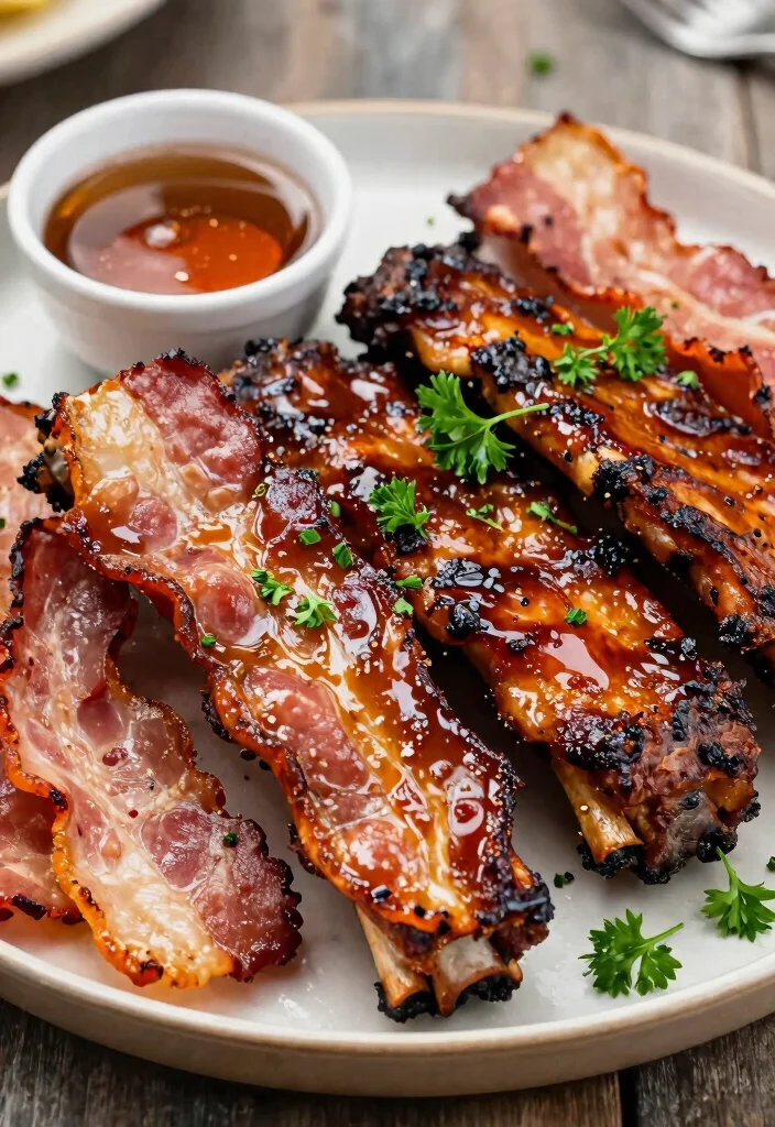 16 Smoky & Tender Pork Ribs on the Grill: BBQ Ribs - 6. Maple Glazed Bacon Ribs 1