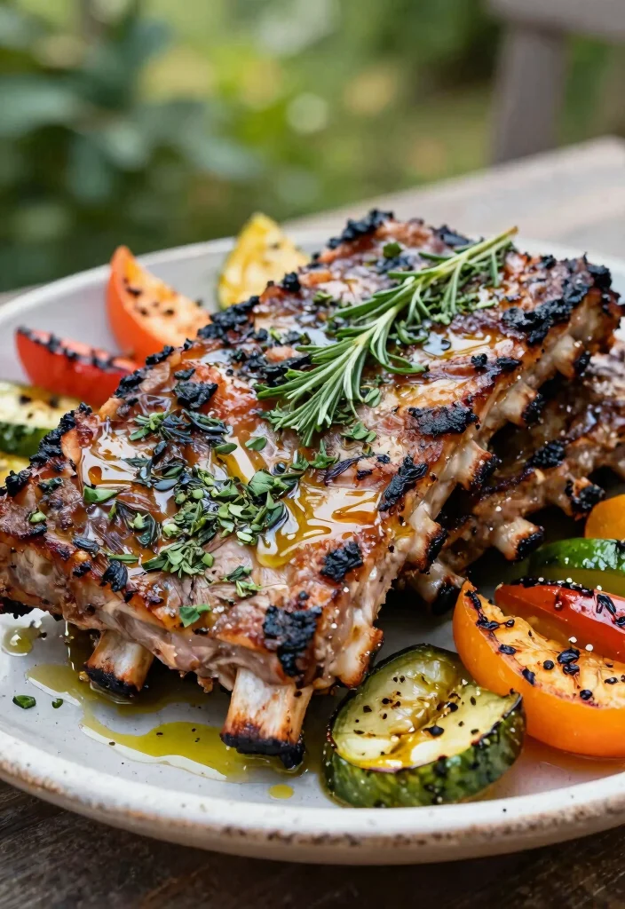 16 Smoky & Tender Pork Ribs on the Grill: BBQ Ribs - 9. Herb-Crusted Pork Ribs 1