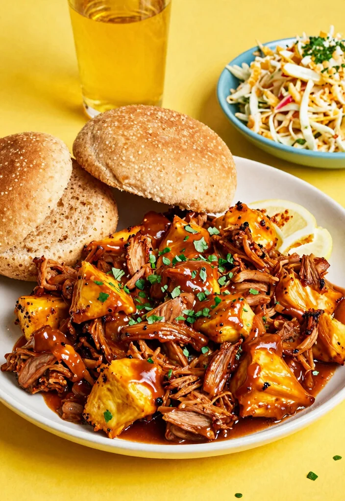 16 Sweet & Smoky Slow Cooker BBQ Pulled Pork: Flavor - 14. BBQ Veggie Pulled Pork 1