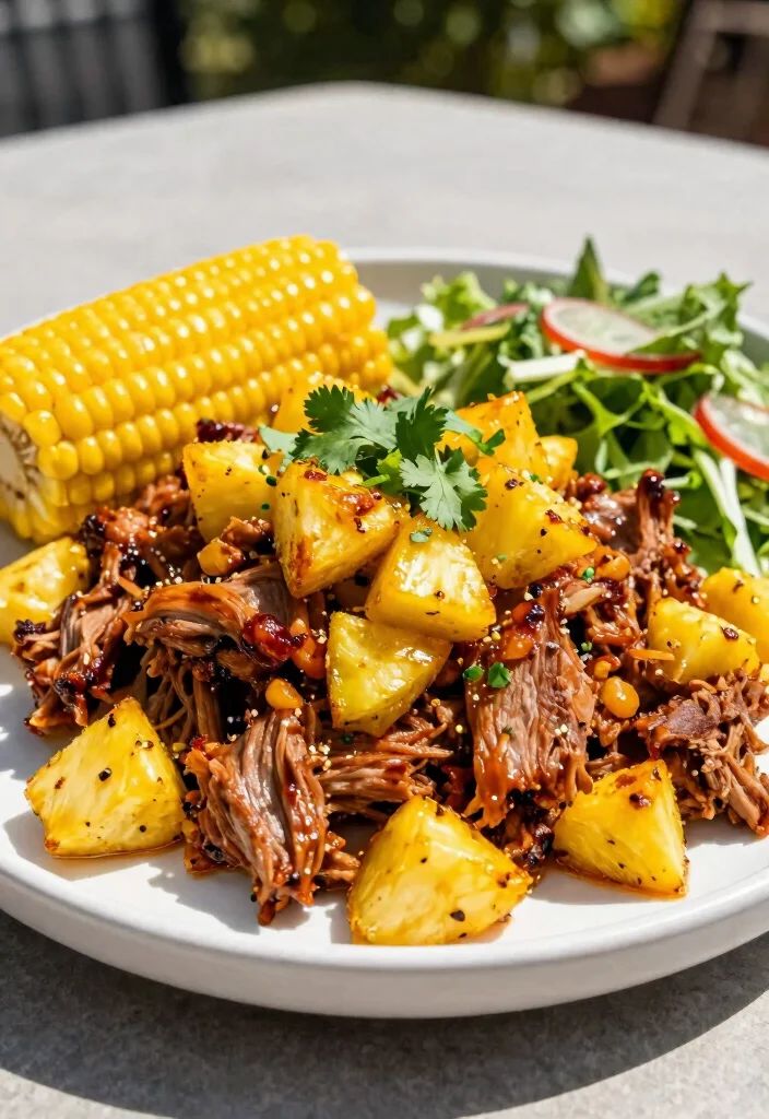 16 Sweet & Smoky Slow Cooker BBQ Pulled Pork: Flavor - 2. Spicy Pineapple BBQ Pulled Pork 1