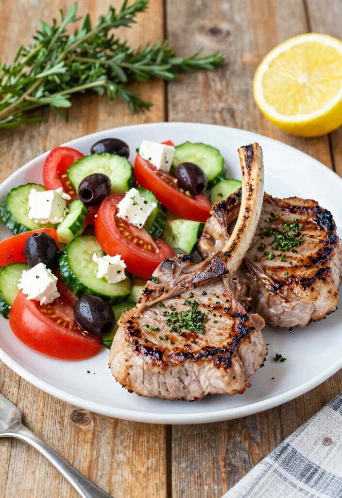 17 Best Grilled Pork Chops Bone In: Outdoor Cooking at Its Best - 4. Mediterranean Herb Marinade 1