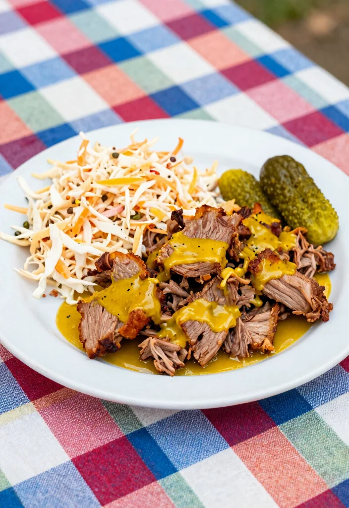 17 Best Pulled Pork Crock Pot Recipes: Easy & Delicious Slow Cooker Meals - 10. Tangy Mustard Pulled Pork 1