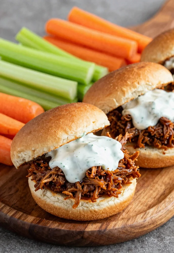 17 Best Pulled Pork Crock Pot Recipes: Easy & Delicious Slow Cooker Meals - 14. Buffalo Pulled Pork 1