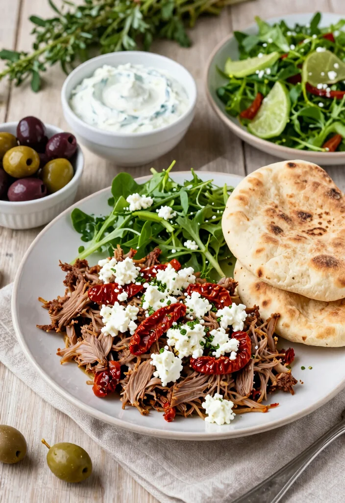 17 Best Pulled Pork Crock Pot Recipes: Easy & Delicious Slow Cooker Meals - 6. Mediterranean Pulled Pork 1