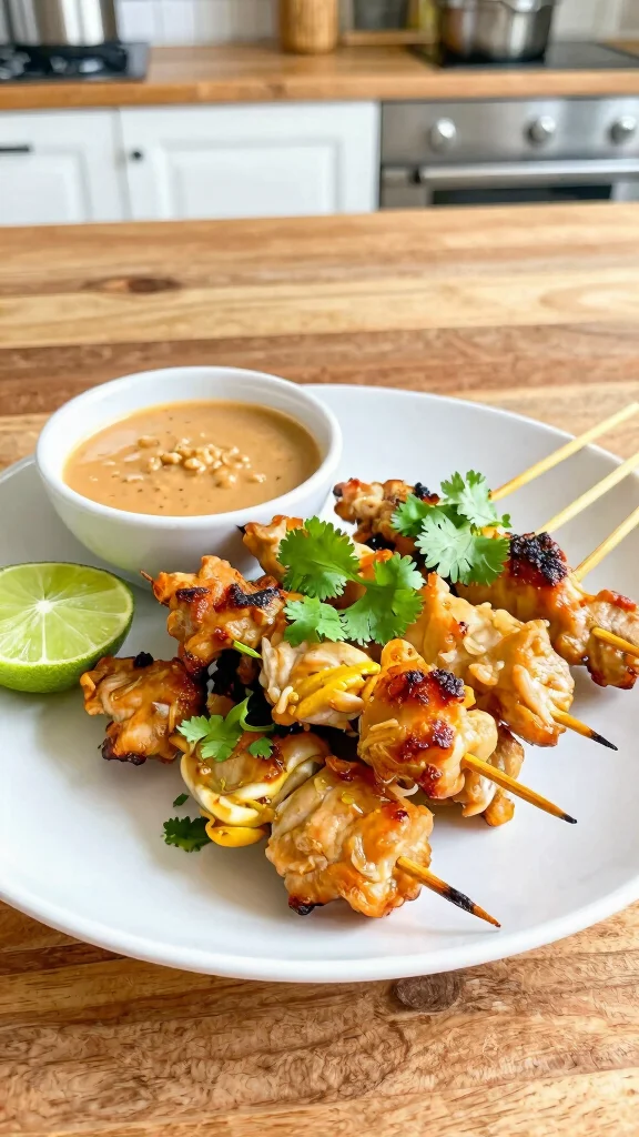 17 Chicken Appetizer Recipes for Any Occasion - 2. Gluten-Free Chicken Satay Skewers 1