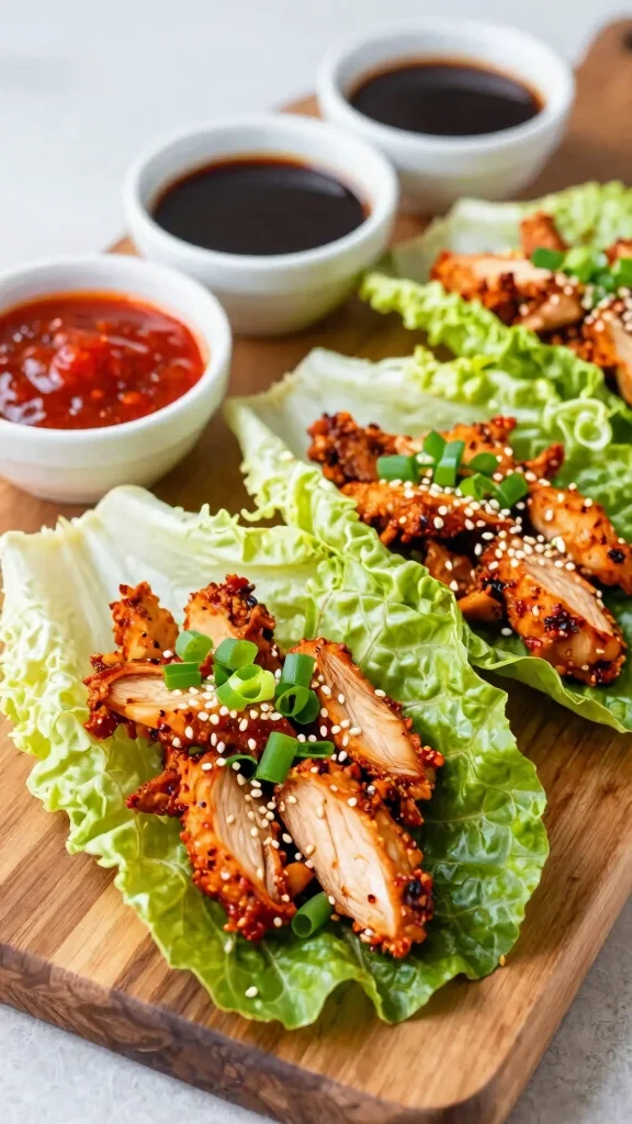 17 Chicken Appetizer Recipes for Any Occasion - 6. Spicy Chicken Lettuce Wraps 1