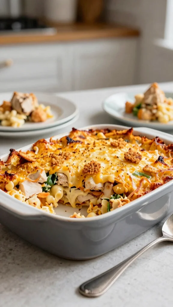 17 Chicken Noodle Recipes Better Than Takeout - 2. Creamy Chicken Noodle Casserole 1