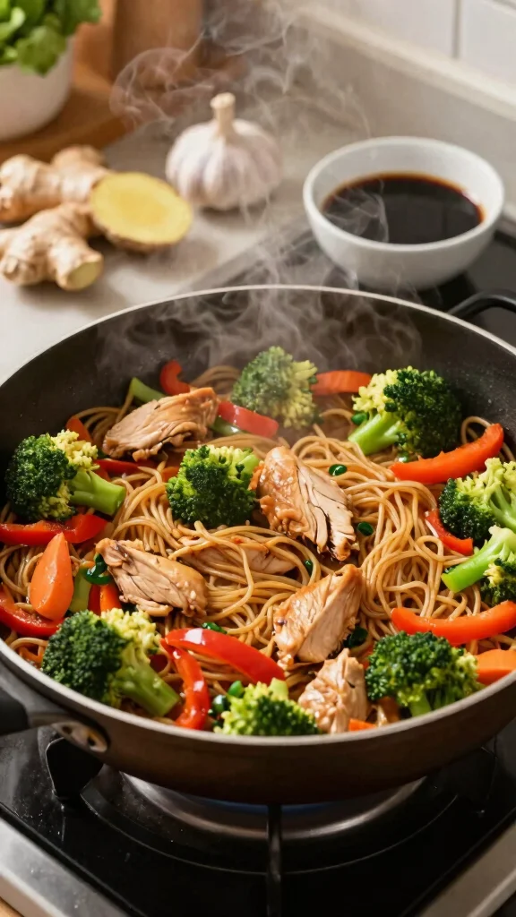 17 Chicken Noodle Recipes Better Than Takeout - 3. One-Pot Healthy Chicken Noodle Stir Fry 1