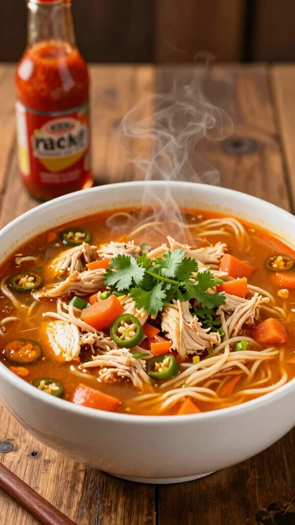17 Chicken Noodle Recipes Better Than Takeout - 5. Spicy Chicken Noodle Soup 1