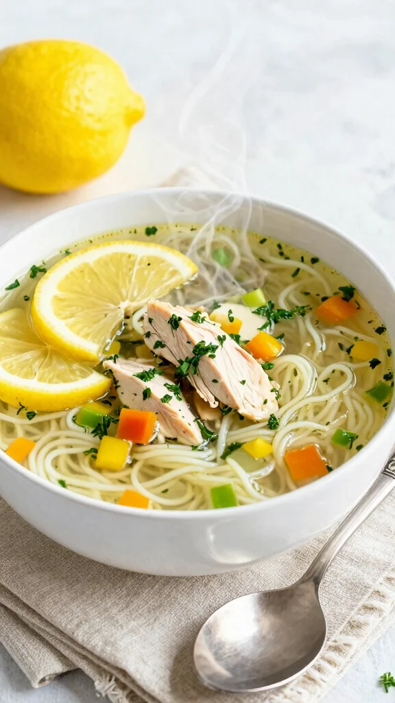 17 Chicken Noodle Recipes Better Than Takeout - 6. Lemon Herb Chicken Noodle Soup 1