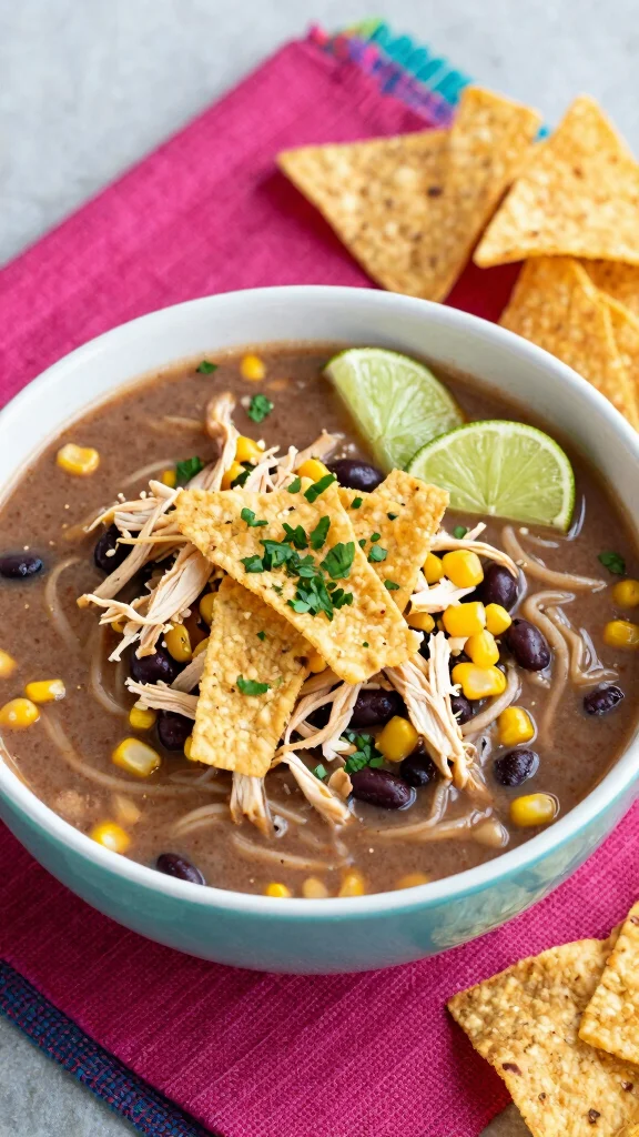 17 Chicken Noodle Recipes Better Than Takeout - 9. Chicken Tortilla Noodle Soup 1