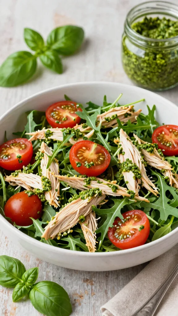 17 Chicken Salad Recipes That Are Fresh & Tasty - 11. Pesto Chicken Salad 1