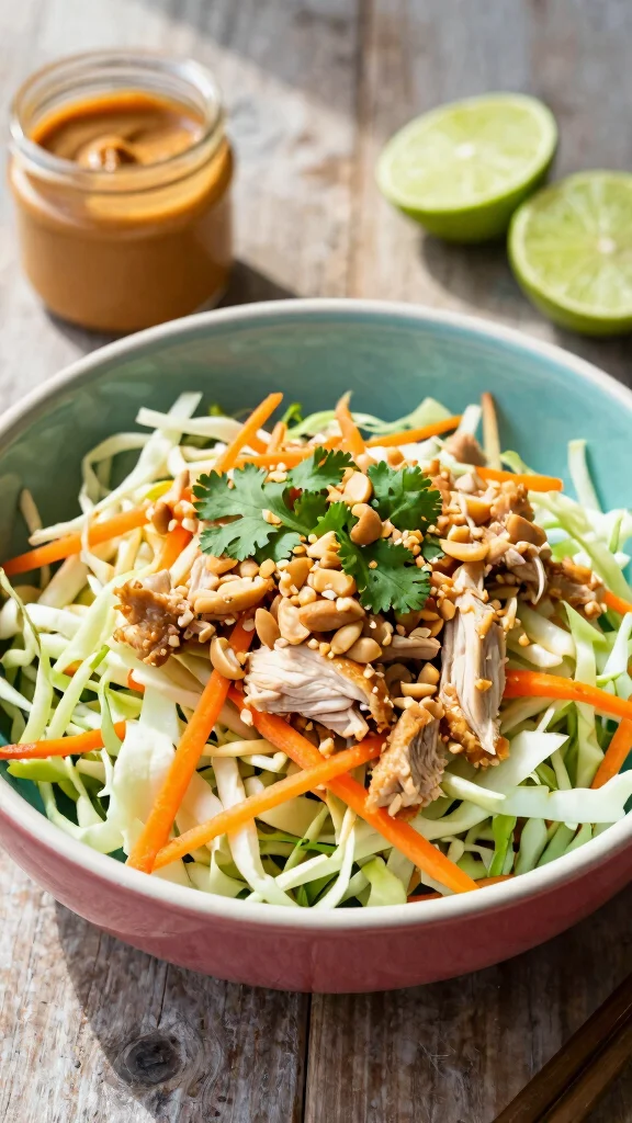 17 Chicken Salad Recipes That Are Fresh & Tasty - 5. Thai Peanut Chicken Salad 1