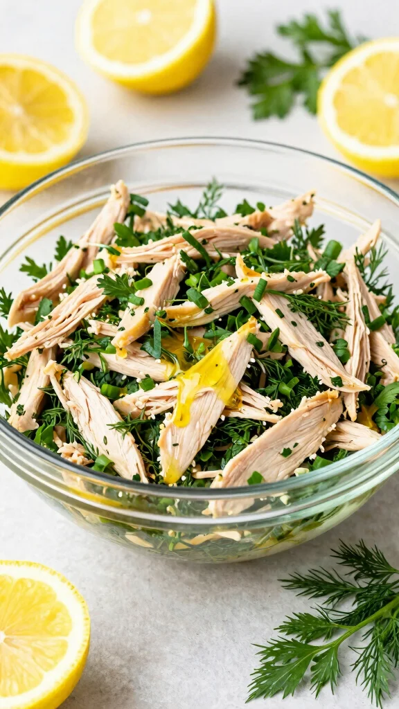 17 Chicken Salad Recipes That Are Fresh & Tasty - 7. Lemon Herb Chicken Salad 1