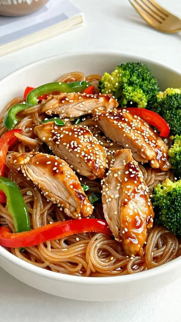17 Chicken Stir-Fry Noodle Recipes Full of Flavor - 10. Sesame Ginger Chicken Noodle Stir Fry 1