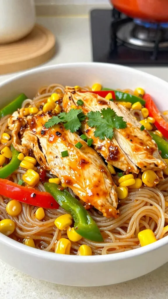 17 Chicken Stir-Fry Noodle Recipes Full of Flavor - 12. Chipotle Chicken Noodle Stir Fry 1