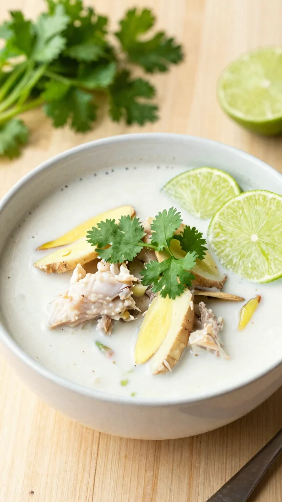 17 Creamy & Comforting Chicken Soup Recipes for Weight Loss - 10. Thai Coconut Chicken Soup 1